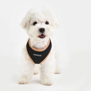Bundle (2) Puppia Soft Harness II - Black and Black/Tan- M
